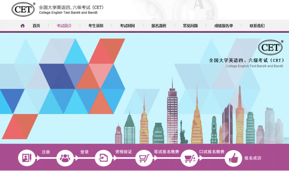 全国大学英语四六级考试CET报名网官网入口+报名流程