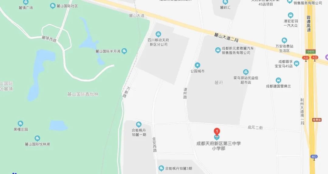 2020年天府新区将开办的小学有哪些