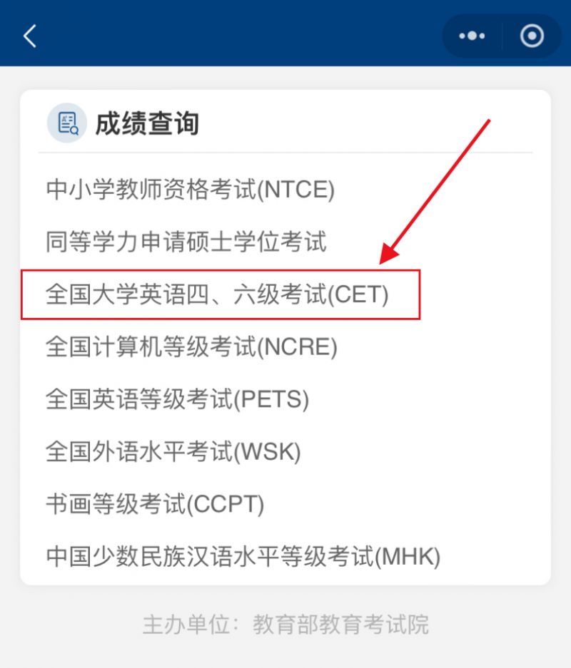 英语四六级成绩手机上怎么查？