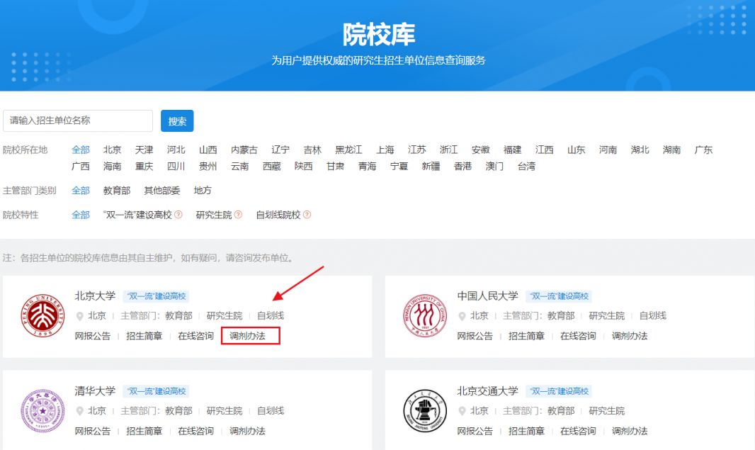 2025考研调剂信息在哪查询？