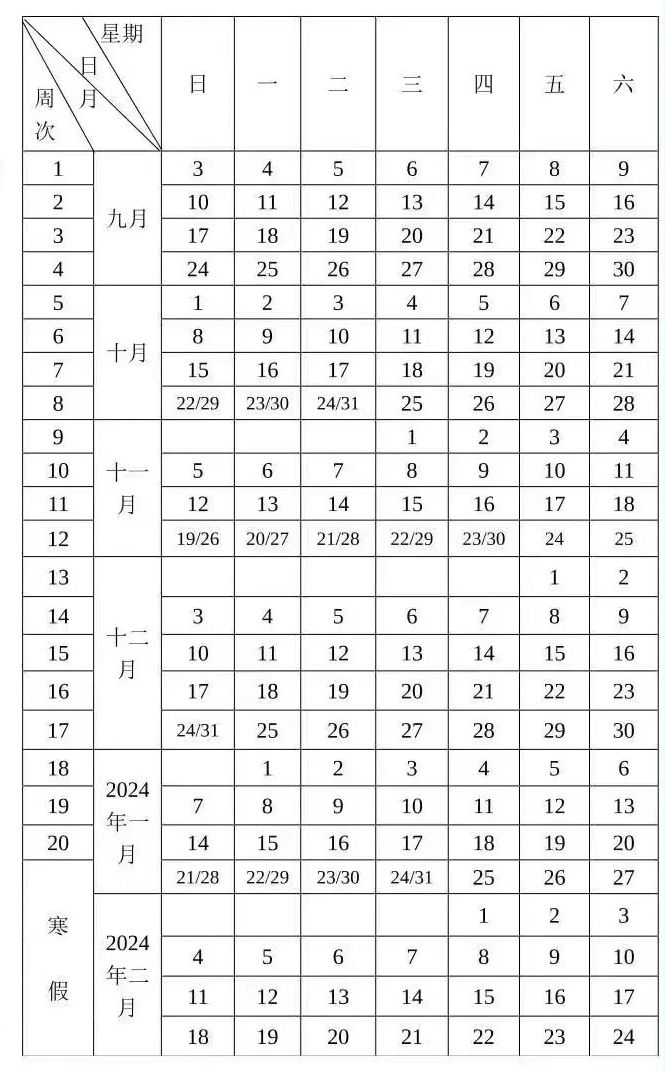 中南大学寒假时间2024（附开学时间）