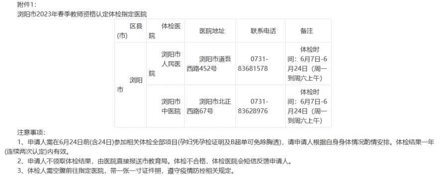 2023春季浏阳市教资认定指南（受理对象+申请步骤）