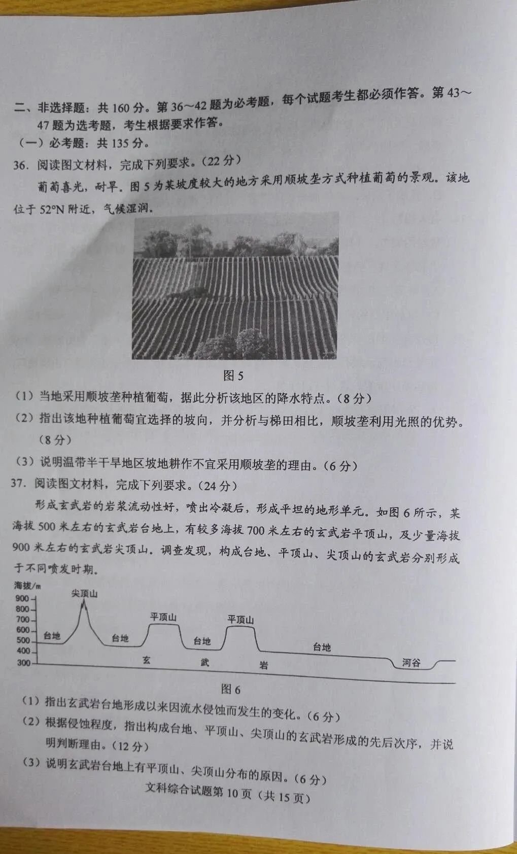 2020福建高考全国卷1理综试题（附参考答案）