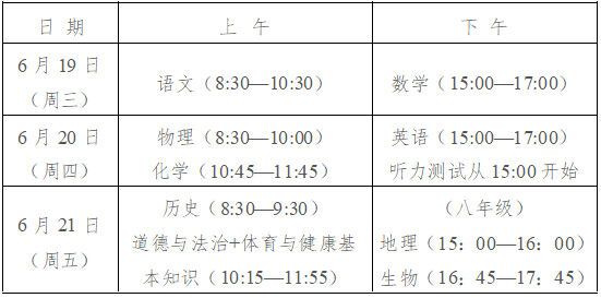 2024年南平市中考招生政策