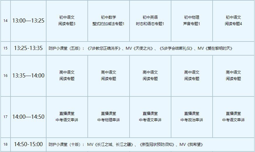 中国教育电视台cetv4同上一堂课课程表(2月24日-28日)
