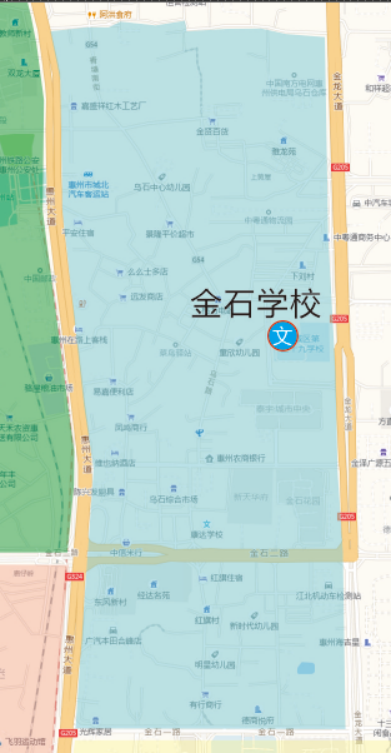 惠州惠城区小金口街道学区划分范围+示意图