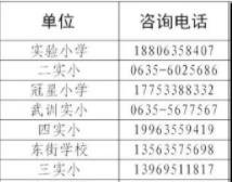 2022年聊城冠县小学报名咨询电话