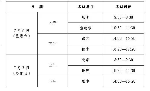 2024年7月浙江省普通高中学考考前提醒