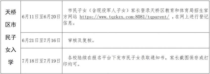 2024济南天桥区小学招生报名政策
