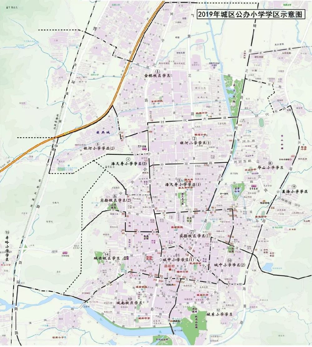 2019宁波宁海城区学区划片什么样