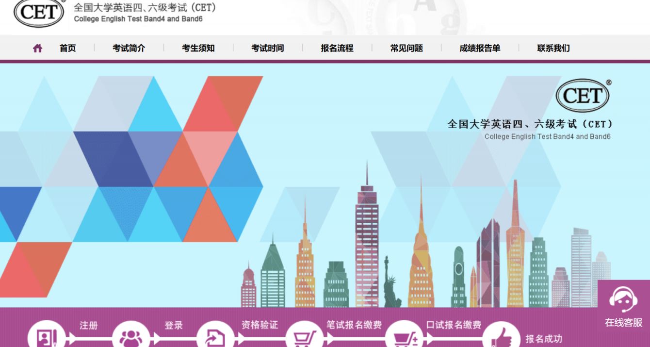 四六级准考证打印入口（https://cet-bm.neea.edu.cn/）