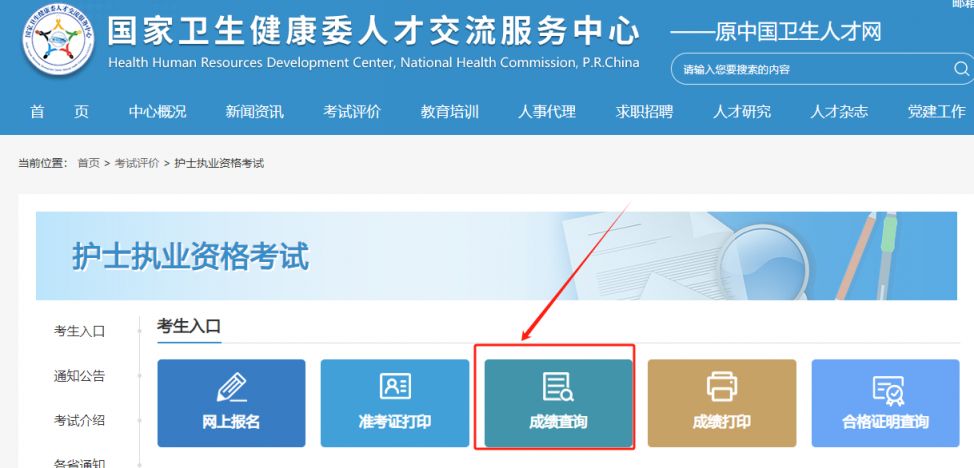 2025年护士执业资格考试成绩发布官网