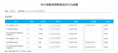 教资笔试成绩报告分是什么？（附查询入口）