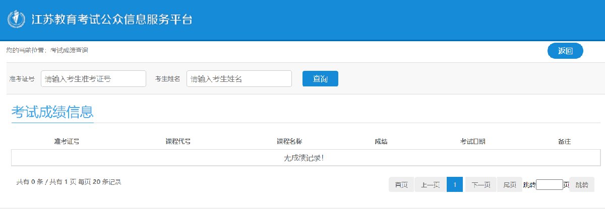 2021年江苏自考成绩公布时间