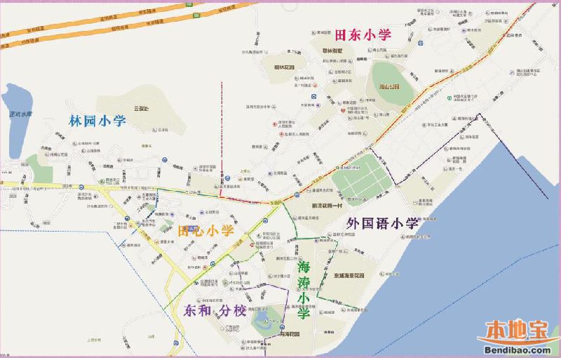 2020盐田区公办中小学学区划分情况一览（附分布图）