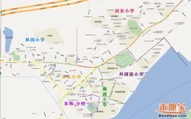 2019年盐田区小学初中学区划分情况一览(含学区分布图)
