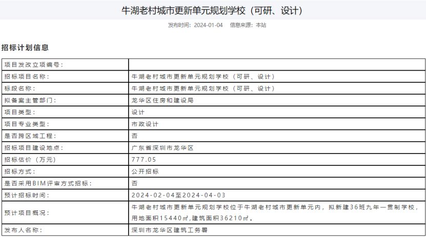 2024深圳新建学校(持续更新)