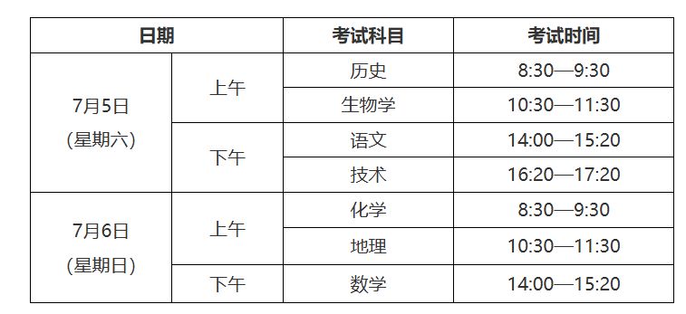 2025浙江7月普通高中学业水平考试公告（报名时间+流程+官网+考试时间）