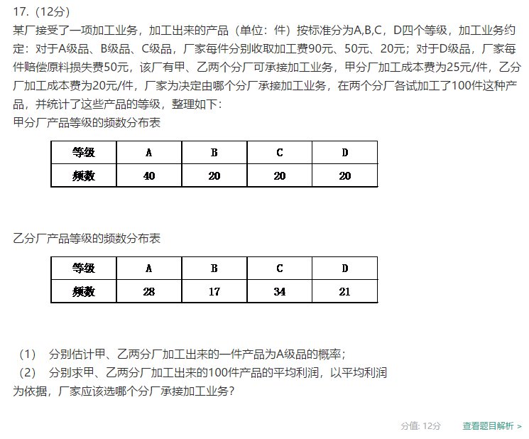 2020宜昌高考文科数学试卷真题及答案