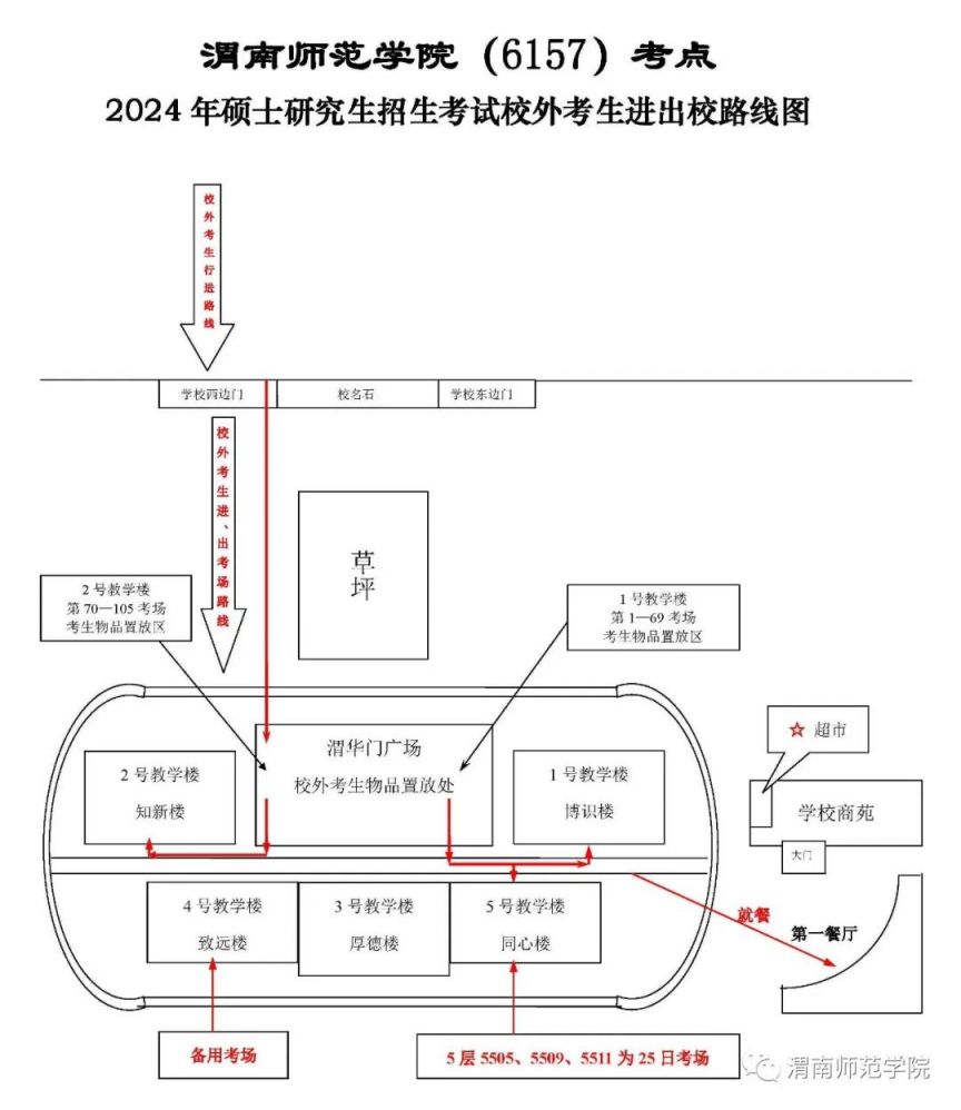 渭南师范学院考研考点公告
