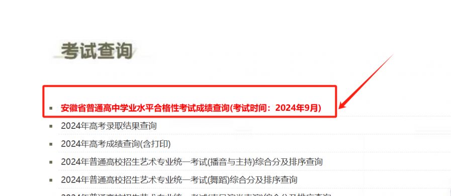 安徽会考补考成绩查询网址2024