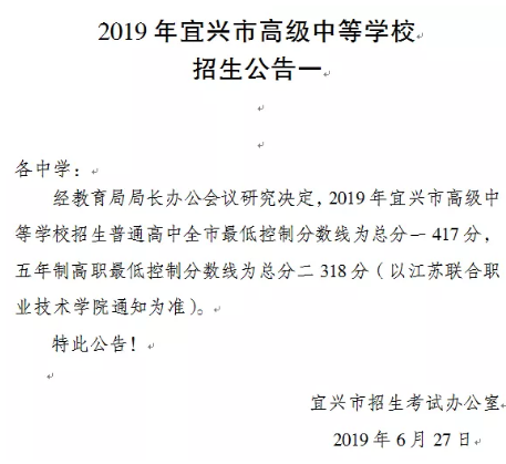 宜兴中考总分一和总分二是什么意思