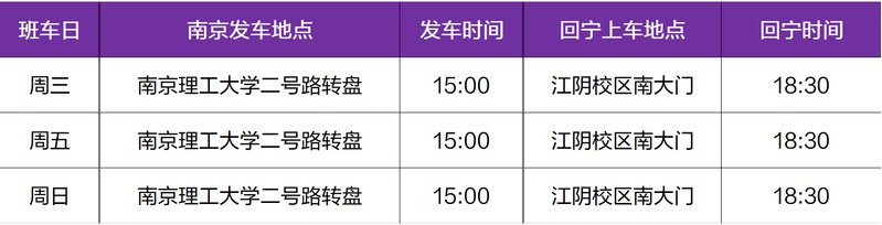 2020南理工江阴校区开学交通攻略
