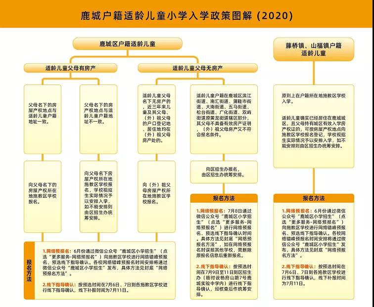 2020温州鹿城户籍适龄儿童小学入学政策图解