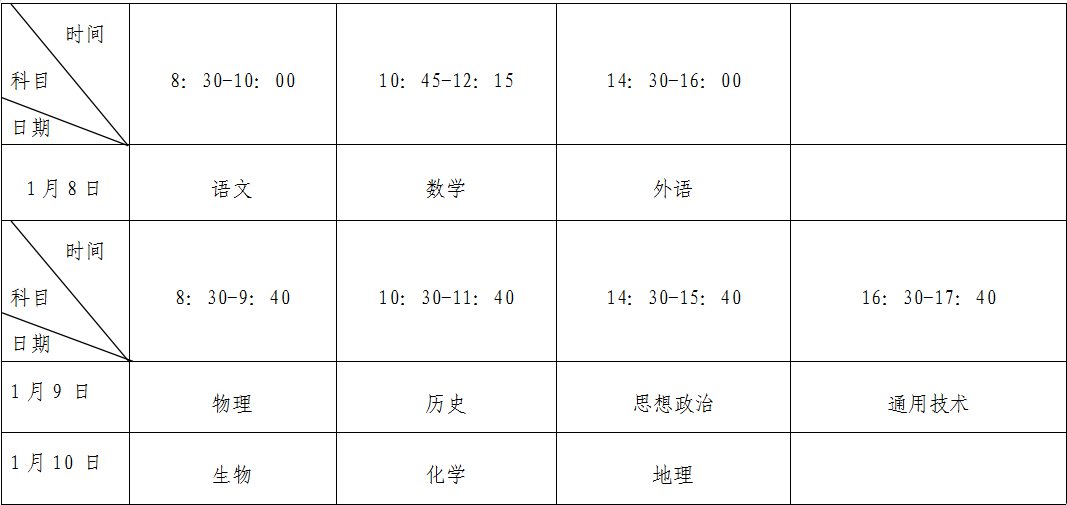 厦门学考时间2022