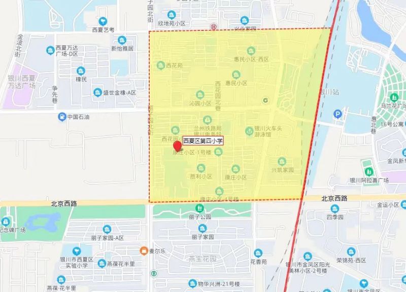 银川28所中小学学片划分