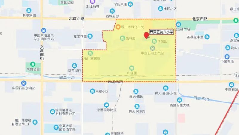 银川28所中小学学片划分
