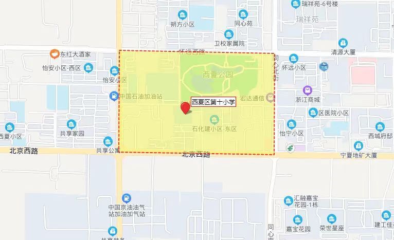 银川28所中小学学片划分