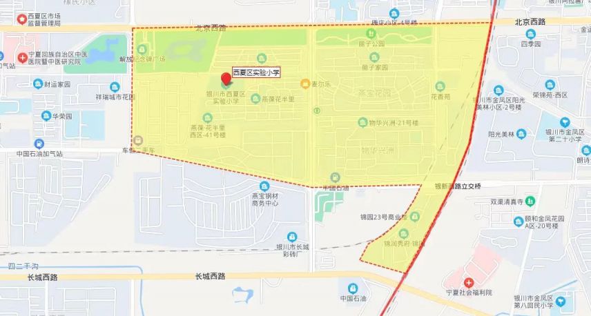 银川28所中小学学片划分