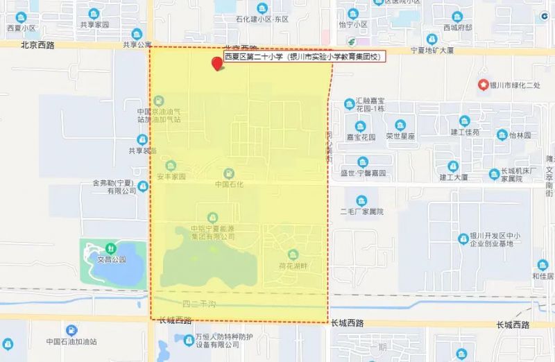 银川28所中小学学片划分