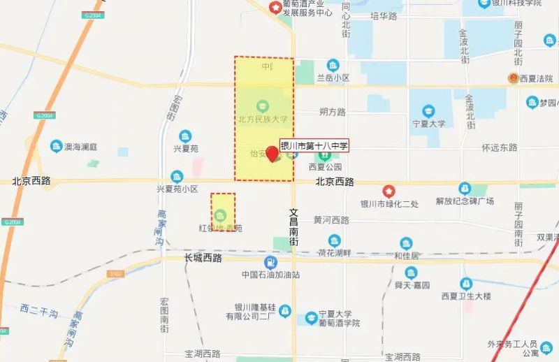 银川28所中小学学片划分
