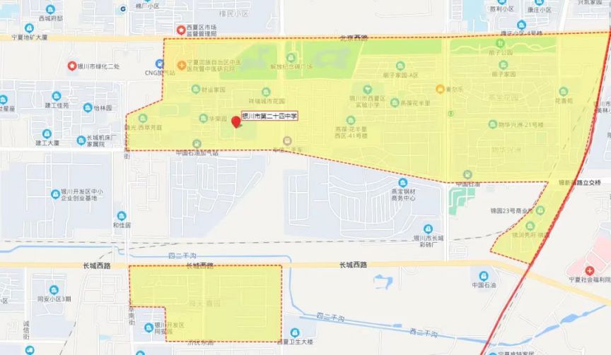 银川28所中小学学片划分