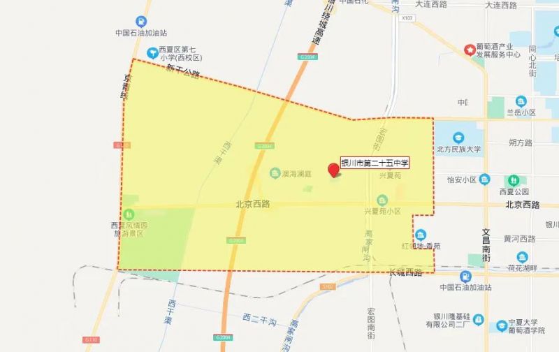 银川28所中小学学片划分