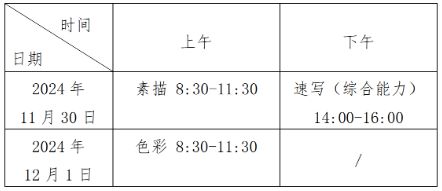 2025河南高考艺考美术与设计类考试时间及地点