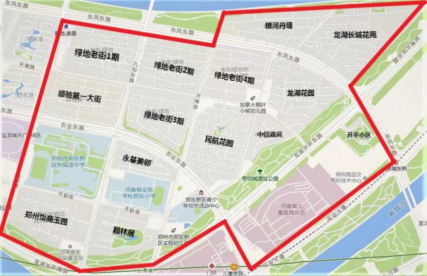 2024郑州郑东新区昆丽河小学划片